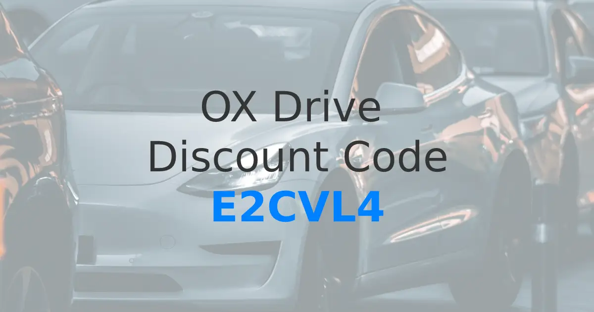 OX Drive Promo Code